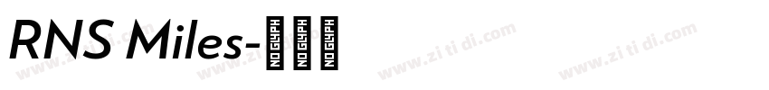 RNS Miles字体转换
